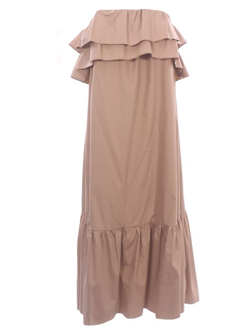 Abito lounguette con balze in popeline di cotone THE M.. | PETRASABBIA